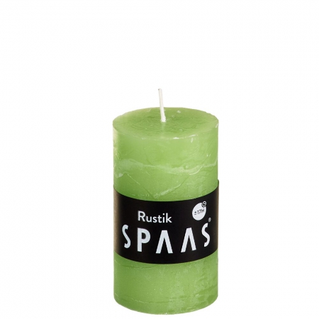 Een Spaas Rustieke cilinderkaars 50/80 mm kalkgroen 12ST koop je bij ShopXPress