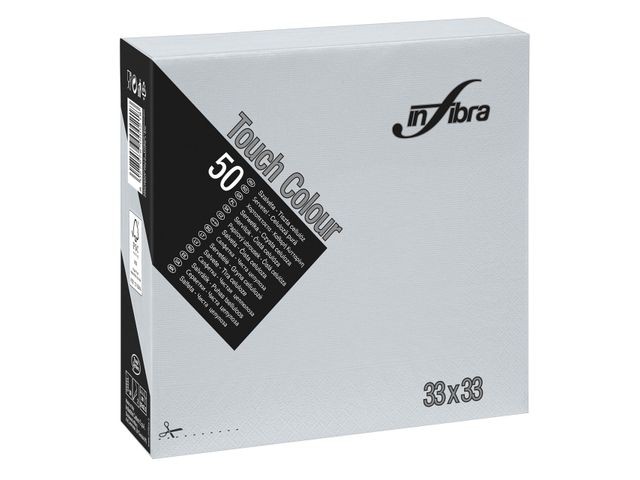 Een 1200 x Servetten grijs 33x33cm 4V 2LGS koop je bij ShopXPress