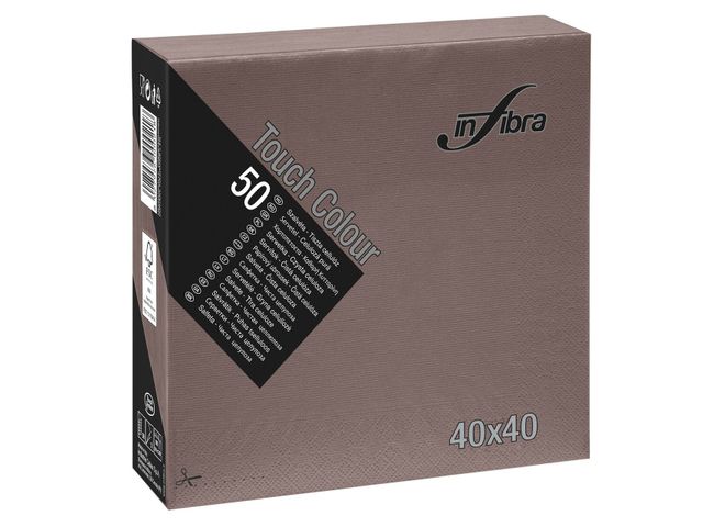 Een 1200 x servetten bruin 40x40 1/4V 2Lgs koop je bij ShopXPress