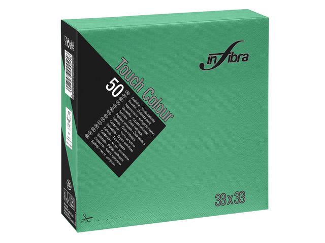 Een 1200 x servetten donker groen 33x33 1/4v 2 lgs koop je bij ShopXPress