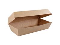 Een Sandwich box 185x85x38mm golfpap. Bruin - FSC 165ST koop je bij ShopXPress