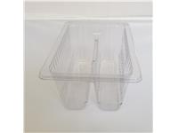 Een Sandwichtray 2-vaks transparant 110 x 155 x 70 mm koop je bij ShopXPress