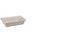 Een Depa® Bak, Bagasse (suikerrietpulp), A13, snackbak, 16.3x11x3.6cm, naturel koop je bij ShopXPress