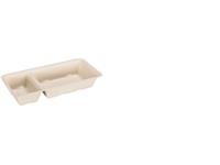 Een Depa® Bak, Bagasse (suikerrietpulp), A22, snackbak, 20.3x9.5x3cm, naturel koop je bij ShopXPress