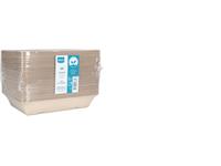 Een Depa® Bak, Bagasse (suikerrietpulp), A50, snackbak, 20.2x14x3.6cm, naturel koop je bij ShopXPress