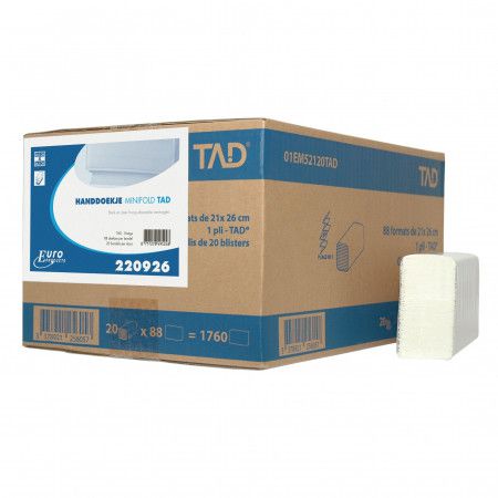 Een Handdoekpapier Euro minifold CEL 2L 26,3x19,5 cm - 20 x 90 st p/ds (60) koop je bij ShopXPress