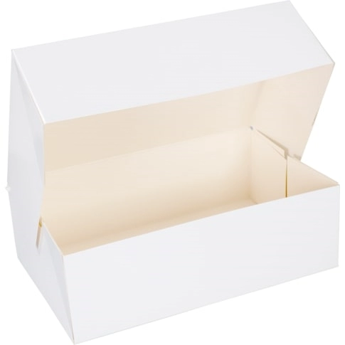 Een Gebaksdoos wit onbedrukt 4e 24x16x8 cm 250grs 300ST koop je bij ShopXPress