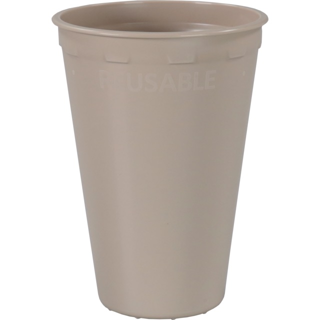 Een 432 x Reusable beker taupe PP 180ml automaat geschikt koop je bij ShopXPress