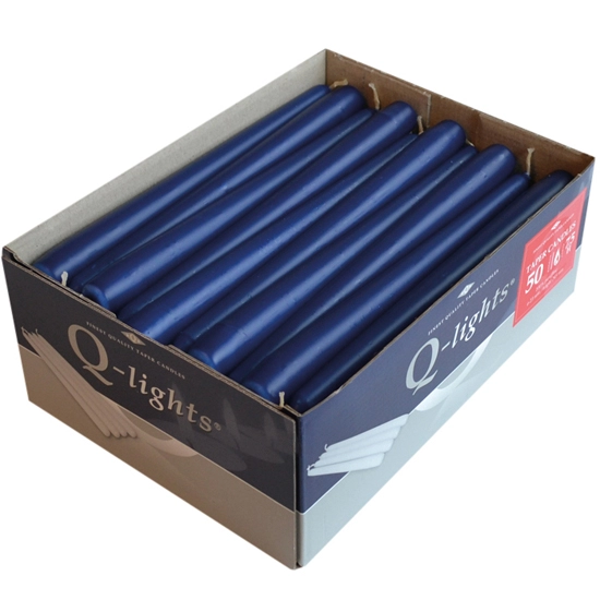 Een 50 x diner kaarsen gotische donker blauw 22 X 240 mm koop je bij ShopXPress