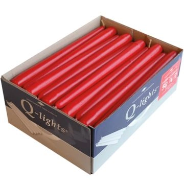 Een 50 x diner kaarsen gotische rood 22 X 240 mm koop je bij ShopXPress