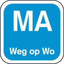 Een FoodSecure® Label, MA weg op, papier, afwasbaar, 19x19mm, blauw rol 1000 koop je bij ShopXPress