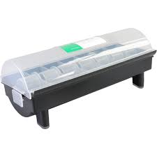 Een FoodSecure® Labeldispenser, OPS, excl. 7 rollen ma/zo, 9.5cm, zwart/Transparant koop je bij ShopXPress