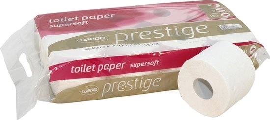 Een 72 x Toiletpapier 4 laags cellulose, 150 vel, (9 x 8 rollen per pak) koop je bij ShopXPress