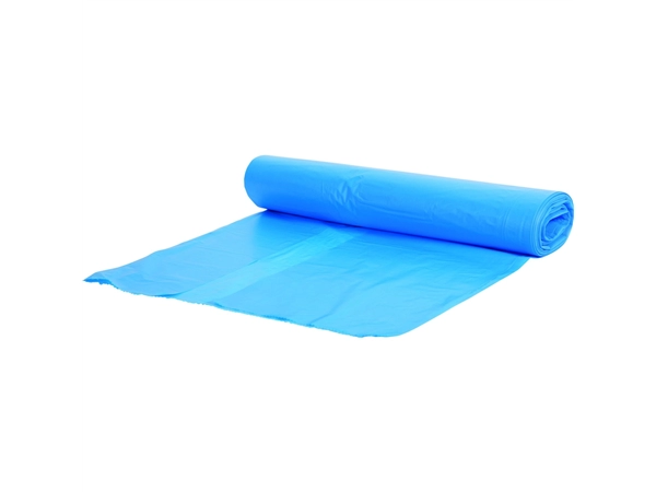 Een Afvalzak, HDPE, 80x110cm, T25, blauw 15 rol a 20 stuks koop je bij ShopXPress