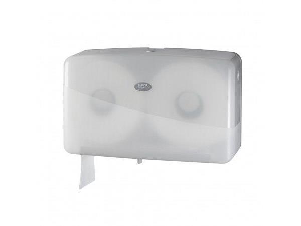 Een Pearl WHITE jumbo duo-mini toiletrolhouder koop je bij ShopXPress