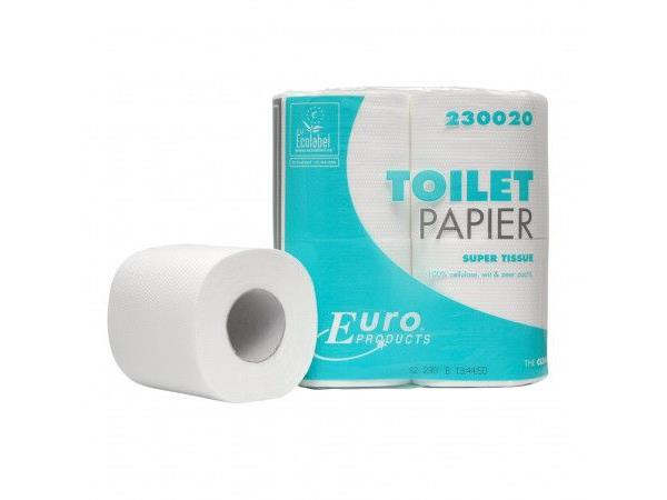 Een Europroducts toiletpapier, 2-laags, 200 vellen, pak van 48 rollen koop je bij ShopXPress