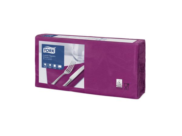 Een Tork Lunchservet 33x33cm 2-laags 1/4-vouw 10x200 paars koop je bij ShopXPress