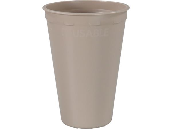 Een 432 x Reusable beker taupe PP 180ml automaat geschikt koop je bij ShopXPress