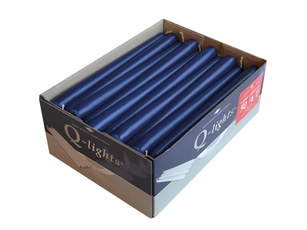 Een 50 x diner kaarsen gotische donker blauw 22 X 240 mm koop je bij ShopXPress