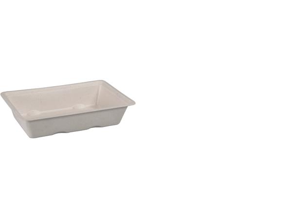 Een Depa® Bak, Bagasse (suikerrietpulp), A13, snackbak, 16.3x11x3.6cm, naturel koop je bij ShopXPress