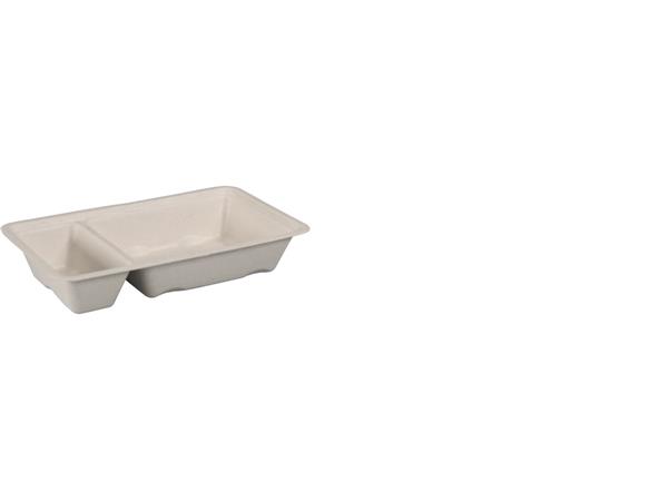 Een Depa® Bak, Bagasse (suikerrietpulp), A23, snackbak, 17x9.5x3cm, naturel koop je bij ShopXPress