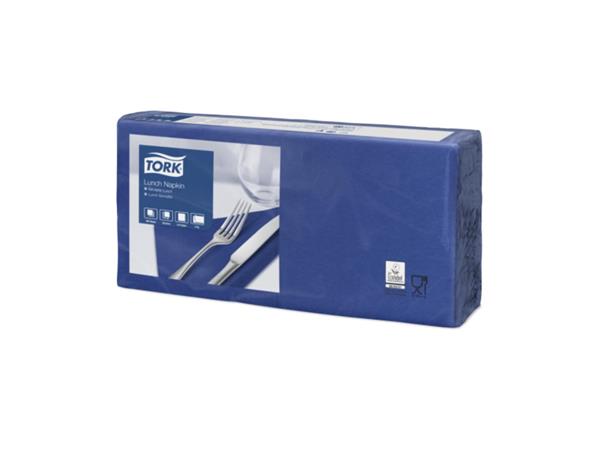 Een Tork Lunchservet 33x33cm 2-laags 1/4-vouw 10x200 donkerblauw koop je bij ShopXPress