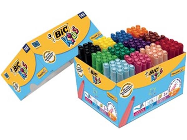 Een Bic Kids vilstift Visacolor XL Ecolutions doos met 144 stuks koop je bij ShopXPress