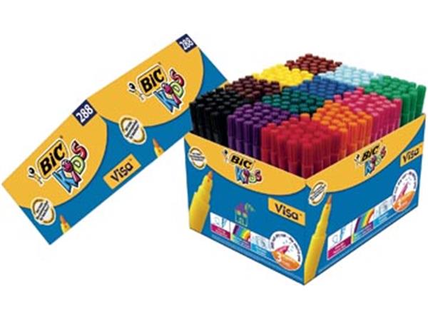 Een Bic Kids viltstift Visa 288 stiften (classpack: 240 + 48 gratis) koop je bij ShopXPress