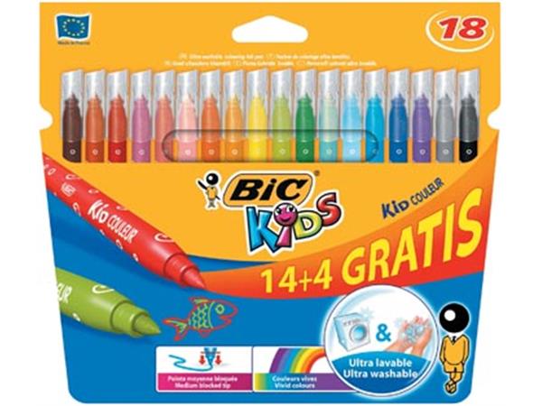 Een Bic viltstift Kid Couleur 14 + 4 gratis koop je bij ShopXPress