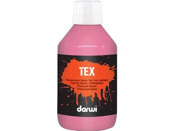 Een Darwi textielverf Tex, 250 ml, roze koop je bij ShopXPress