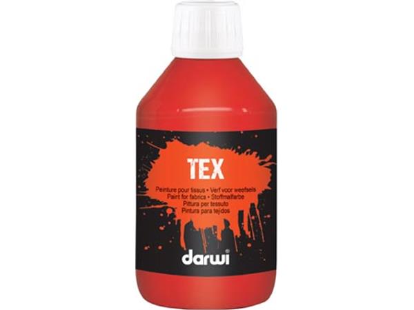 Een Darwi textielverf Tex, 250 ml, vermiljoen koop je bij ShopXPress