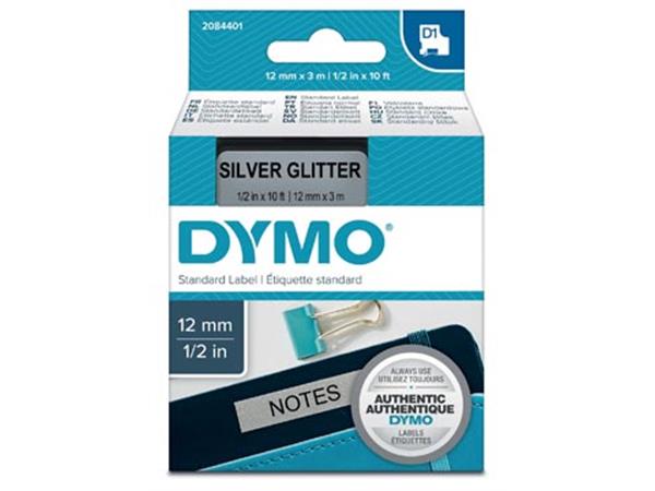 Een Dymo D1 tape 12 mm, zwart op zilver koop je bij ShopXPress