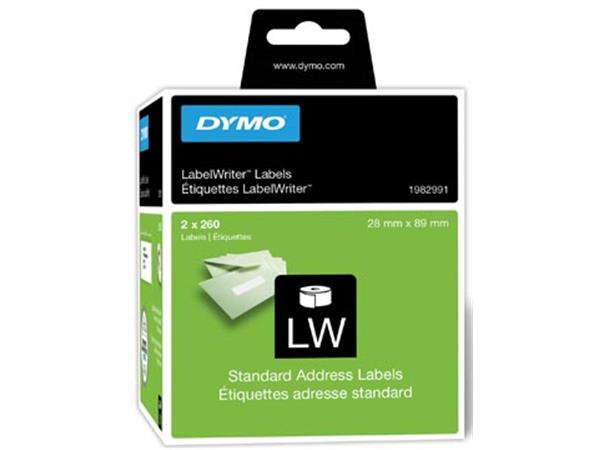 Een Dymo duurzame etiketten LabelWriter ft 28 x 89 mm, 520 etiketten koop je bij ShopXPress