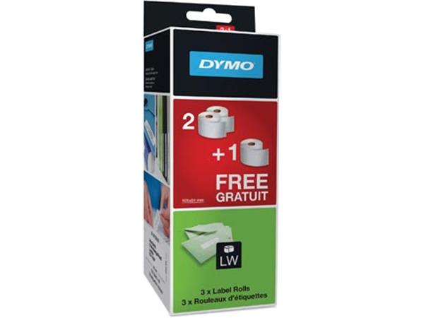 Een Dymo etiketten LabelWriter ft 101 x 54 mm, wit, 220 etiketten, 2 + 1 gratis (ref: 99014) koop je bij ShopXPress