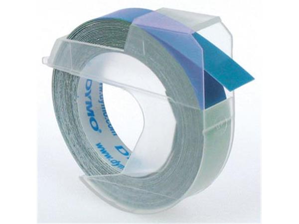 Een Dymo tape 9 mm voor lettertang Omega, blauw koop je bij ShopXPress