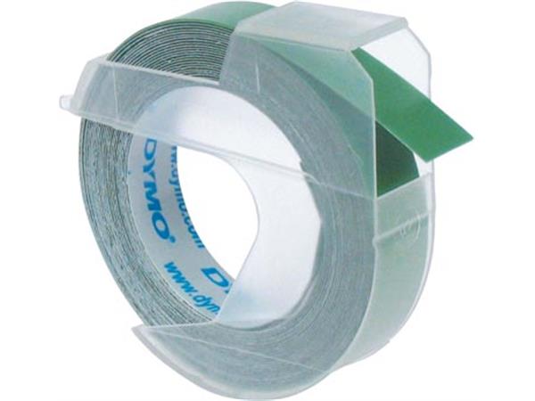 Een Dymo tape 9 mm voor lettertang Omega, groen koop je bij ShopXPress