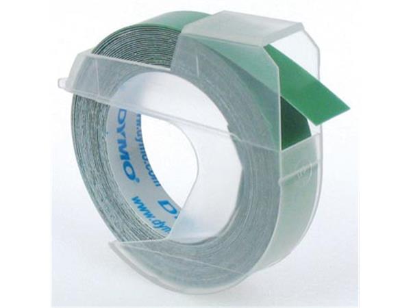 Een Dymo tape 9 mm voor lettertang Omega, groen koop je bij ShopXPress