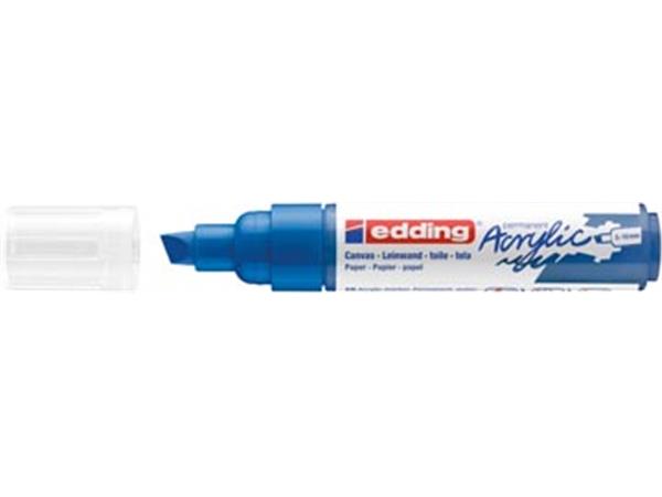 Een Edding Acrylic marker breed gentiaanblauw koop je bij ShopXPress