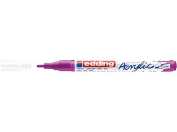 Een Edding Acrylic marker fijn bessenrood koop je bij ShopXPress