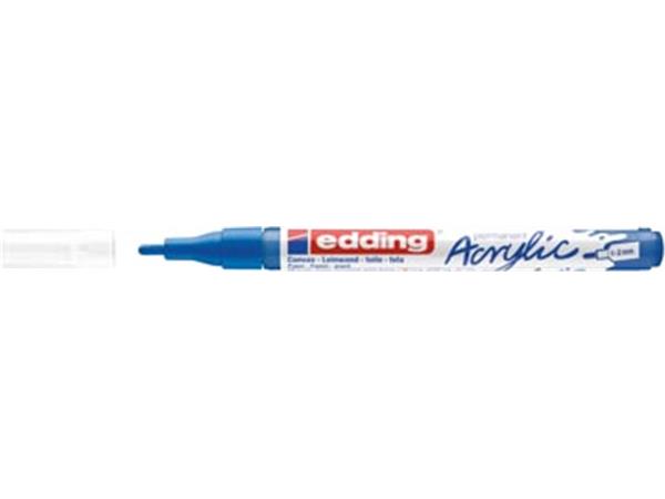 Een Edding Acrylic marker fijn gentiaanblauw koop je bij ShopXPress