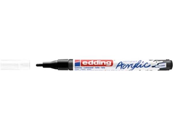 Een Edding Acrylic marker fijn zwart koop je bij ShopXPress