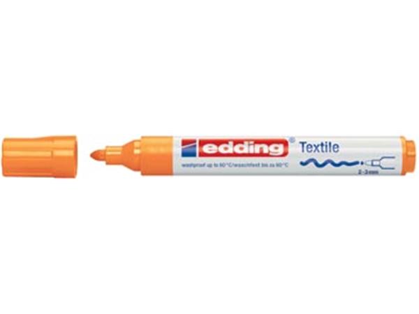 Een Edding textielmarker 4500 neon oranje koop je bij ShopXPress