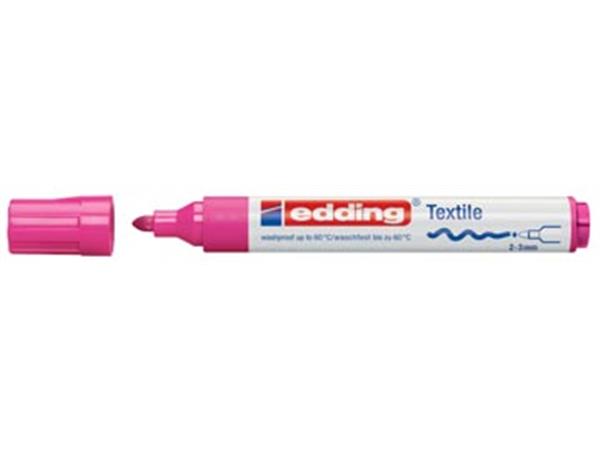 Een Edding textielmarker 4500 neon roze koop je bij ShopXPress