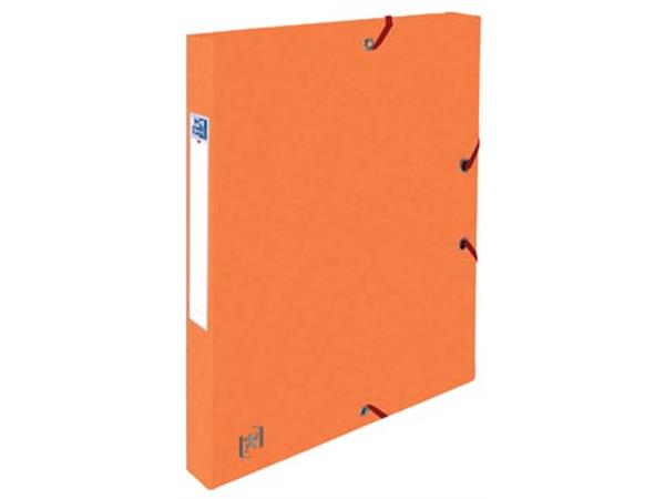 Een Elba elastobox Oxford Top File+ rug van 2,5 cm, oranje koop je bij ShopXPress