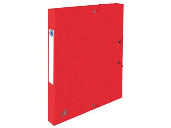 Een Elba elastobox Oxford Top File+ rug van 2,5 cm, rood koop je bij ShopXPress