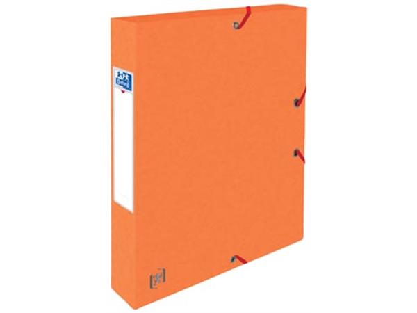 Een Elba elastobox Oxford Top File+ rug van 4 cm, oranje koop je bij ShopXPress