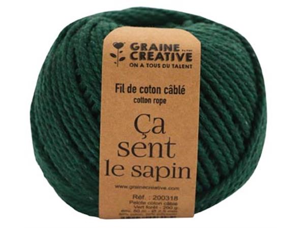 Een Graine Créative Macramé touw, ft 2,5 mm x 80 m, bosgroen koop je bij ShopXPress