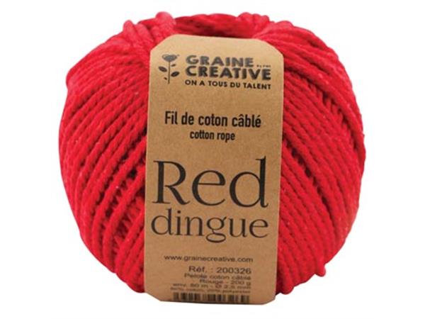 Een Graine Créative Macramé touw, ft 2,5 mm x 80 m, rood koop je bij ShopXPress