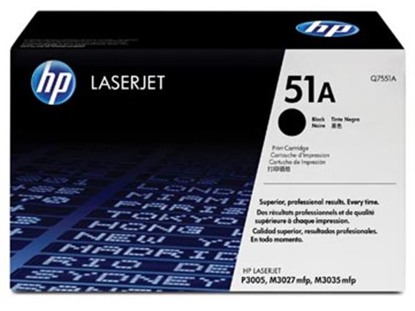 Een HP toner 51A, 6 500 pagina's, OEM Q7551A, zwart koop je bij ShopXPress