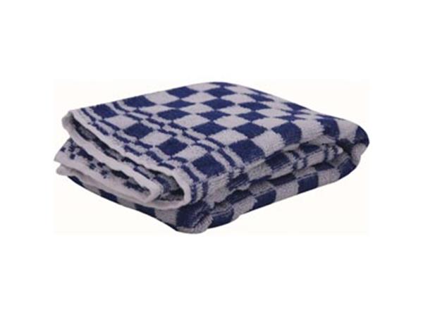 Een Handdoek uit badstof, ft 48 x 54 cm, blauw/wit koop je bij ShopXPress